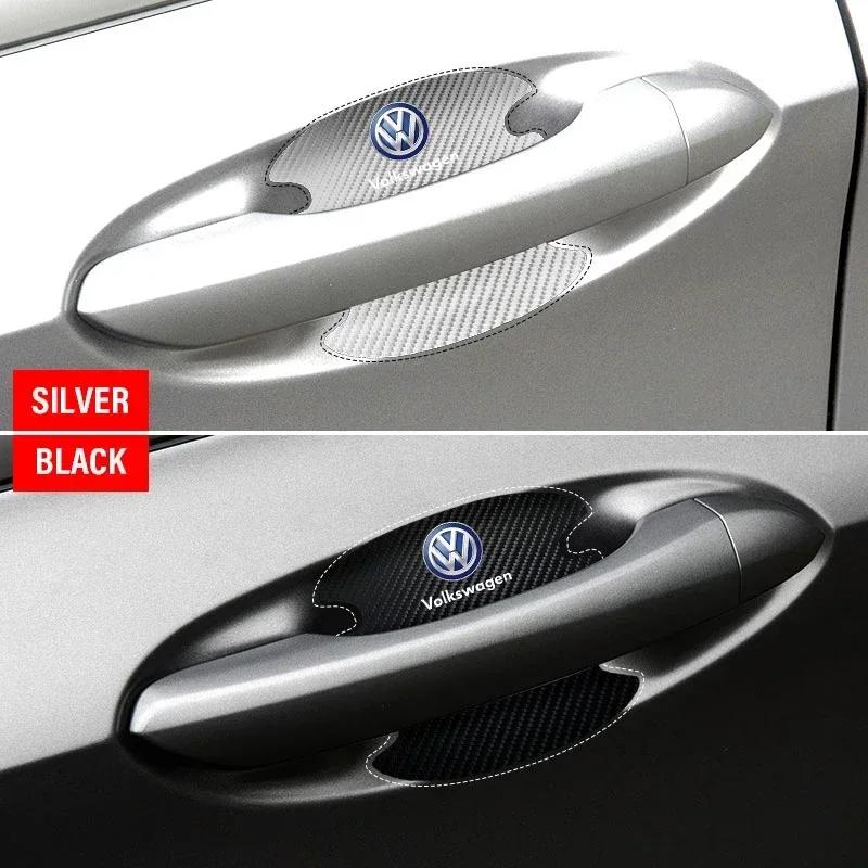 B6 2025 Горячий для Volkswagen 4 шт. Наклейка-эмблема для защиты ручки двери автомобиля Стайлинг автомобиля для VW Volkswagen Golf GTI Bora Passat Jet