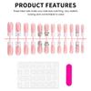 24PCS Nude Pink Long Fake Nails with Bowknot Easy Effortless Application to Nails for Hot Girl Dress Matching
