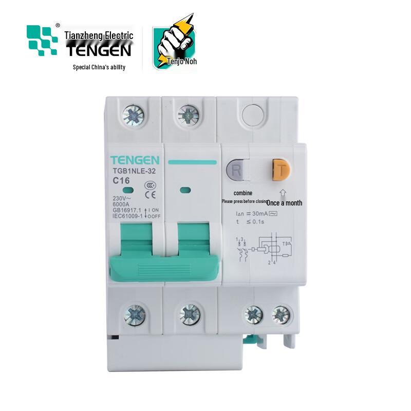 TENGEN TGB1NLE-32 Miniature Earth Leakage Circuit Breaker