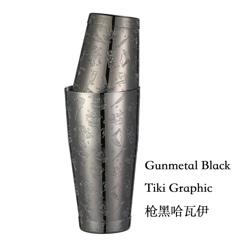 Шейкер для коктейлей Boston Shaker: Набор из 2 предметов: Профессиональный шейкер для коктейлей для бармена на 18 унций и 25 унций.