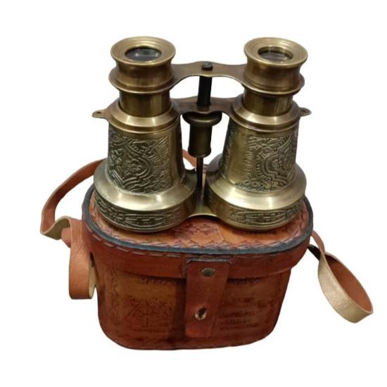 Винтажный латунный бинокль с тиснением, подзорные трубы, морской бинокль, оперные очки, пасхальный подарок, день святого валентина, день рождения, домашний декор