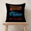 Movie bBack car To The Future  Personalized Pillow Dust Cover Bedroom Kids Party Decoration Pillowcase Birthday Children Gift