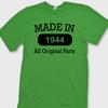 Made In 1944 Funny Vintage Birthday Unisex T-Shirt Gag Fathers Day Tee Shirt