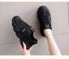 Spring and summer girls' dual net dad shoes, gym running shoes