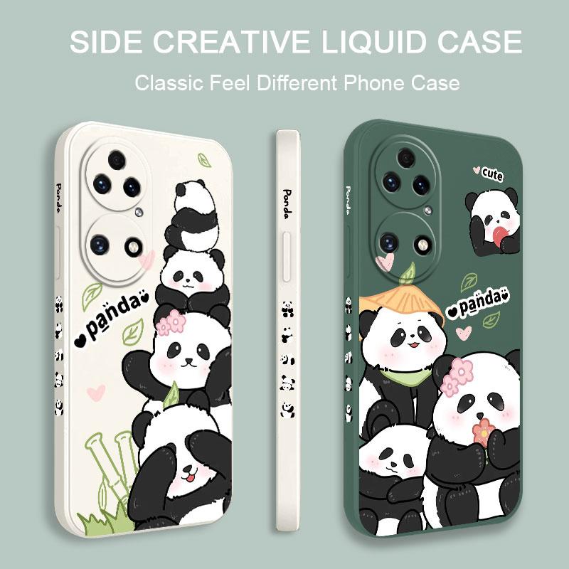 Panda House Phone Case For Huawei P50 P40 P30 P20 Nova 10 10SE 9 9SE Mate 50 50E 40 30 20 Pro Lite P Smart 2021 Y7A Cover