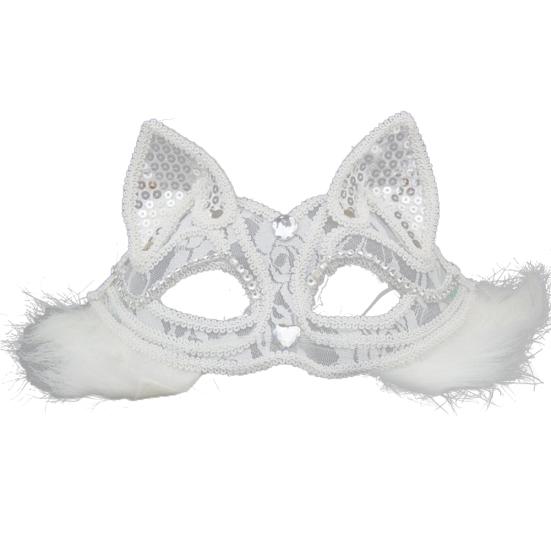 Женщины Лиса Половина Лица Кружева Маска Для Глаз Маскарад Хэллоуин Платье Партии Реквизит