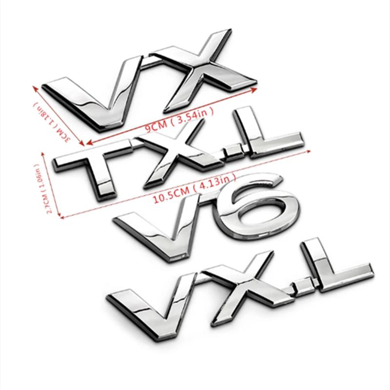 2,5 В V6 V8 VX VXR TXL VXL эмблема для Toyota Reiz Land Cruiser Prado Rav4 Tundra наклейка на крышку багажника смещение автоаксессуары