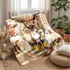 Highland Cow Fabric Patterns Theme blanket Lightweight Warm Flannel Blanket Decorative Throw Blanket for Home Decoration