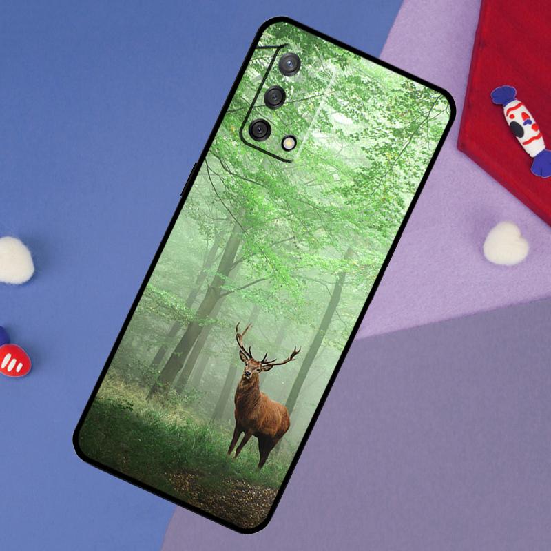 Deer Case For Oppo A5 Pro A6 A57 A17 A78 A54 A74 A94 A76 A16 A96 A18 A40 A60 A80 A38 A58 A98 A15