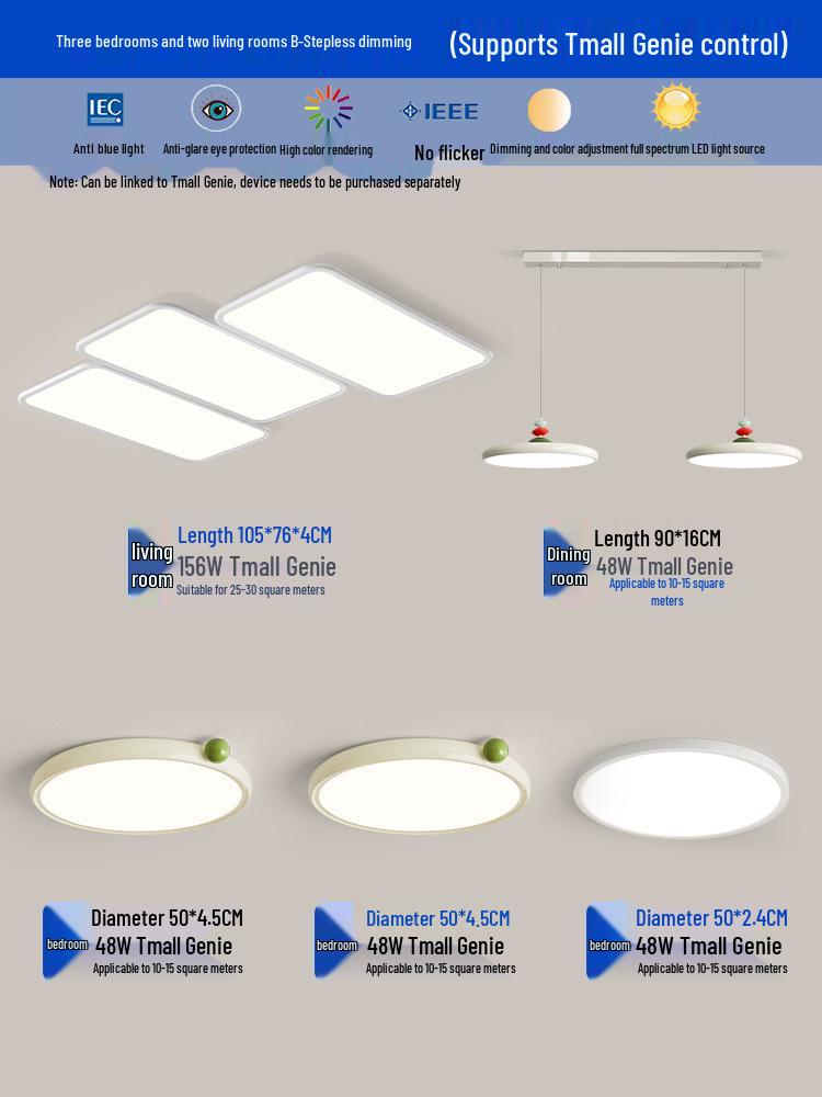 Modern Designer Piano Key Ceiling Light for Living Room - Full Spectrum Eye Protection