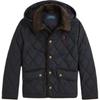 Куртка Polo FW24 Вышивка логотипа Принт Однобортная Длинный рукав Детские куртки Черный CWPOOTWY6020322-001