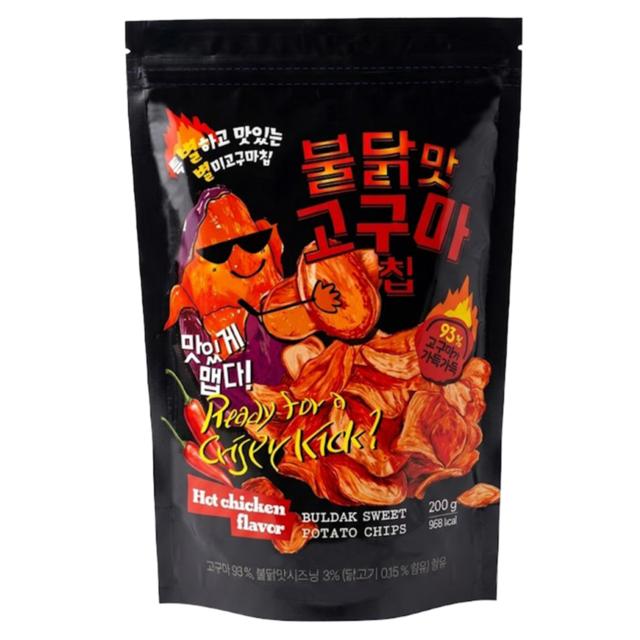 Byeolbyeol Snack Lab Buldak Spicy Sweet Potato Chips – Korean Spicy Snack
