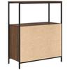 Bathroom Cabinet with Shelves Brown Oak Effect 76.5 x 35 x 95 cm
