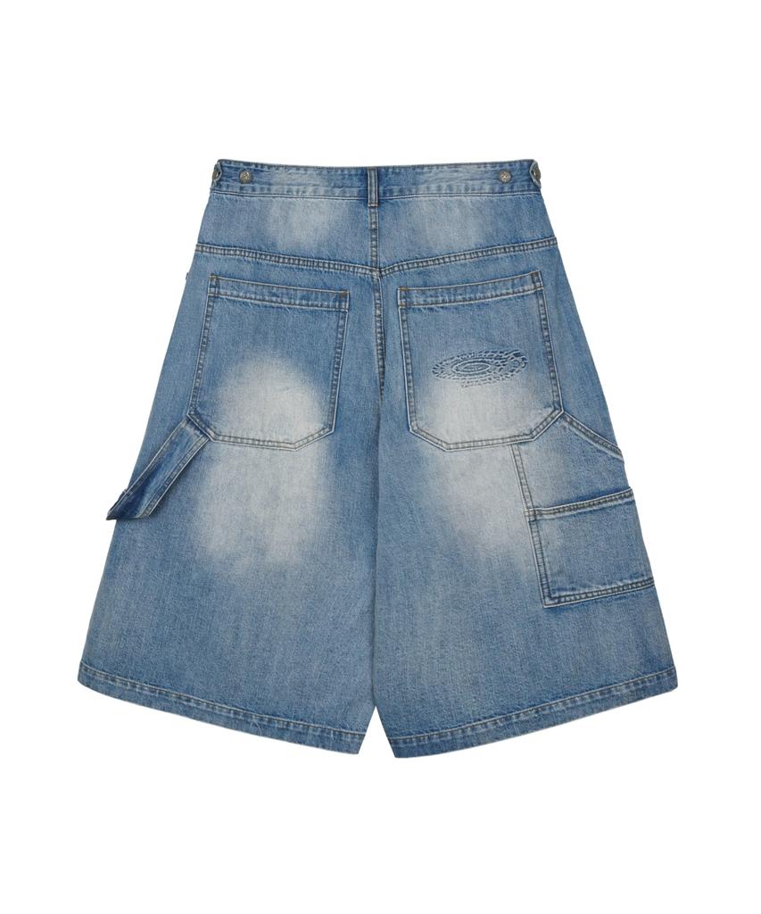 IDWS Blaze Maxi Carpenter Bermuda Shorts Indigo