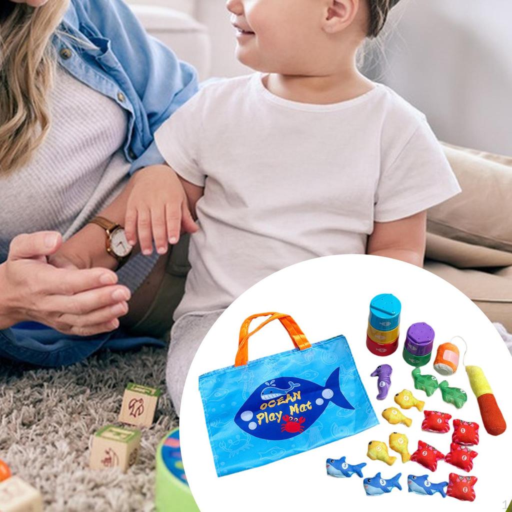 Рыбалка Игрушка, Игра, Раннее развитие, Интерактивная игра, Развивающий коврик для сенсорного развития для