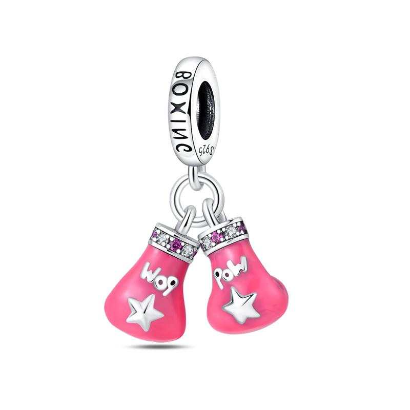 Новый 925 Серебряный Цвет Футбол Бадминтон Бейсбол Спортивная Серия Подвески Бусины Подходит Diy Оригинальный Браслет 925 Изящных Ювелирных Изделий DIY