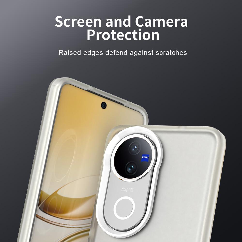 Матовый чехол для Vivo V50 Обложка Vivo V50 Fundas Coque Матовый Полупрозрачный ПК TPU Края Задняя Панель Телефона Бампер Телефона Vivo V50