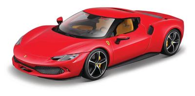 Bburago Ferrari 296 GTB Hybrid 830HP V6 2021 Красный Мини-Автомобиль Литой Автомобиль Готовый Продукт 1/18 18-16018