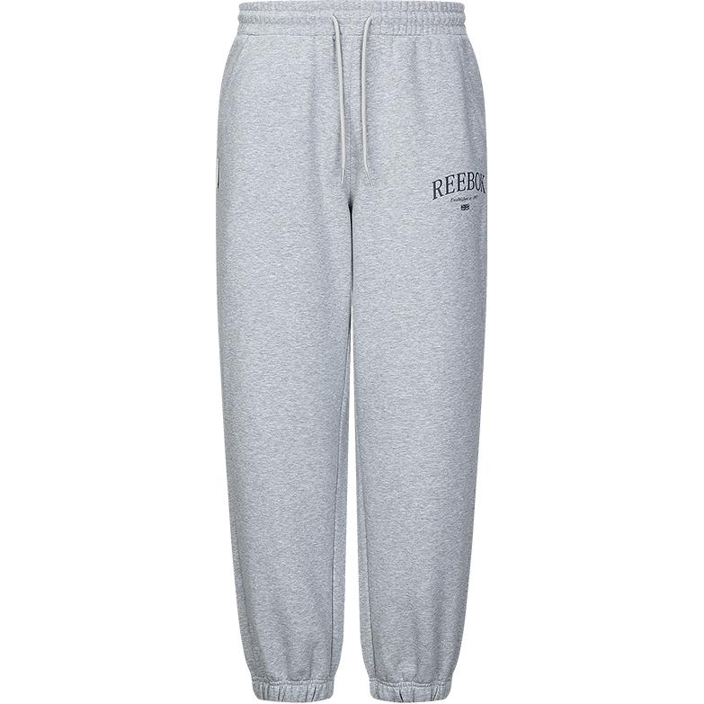 Reebok Повседневные удобные модные трикотажные спортивные брюки унисекс светло-серые 24FRM609UGG3
