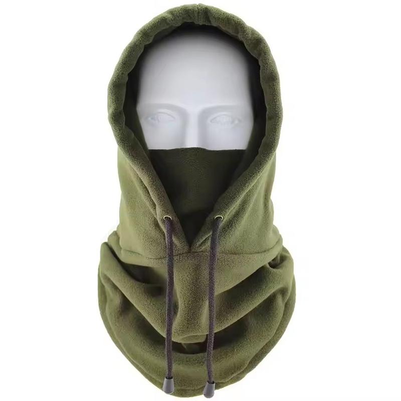Winter Balaclava Hood for Unisex with Adjustable Drawstring Windproof Mask Full Face Ski Mask Hat Men's Hat Scarf Accessories