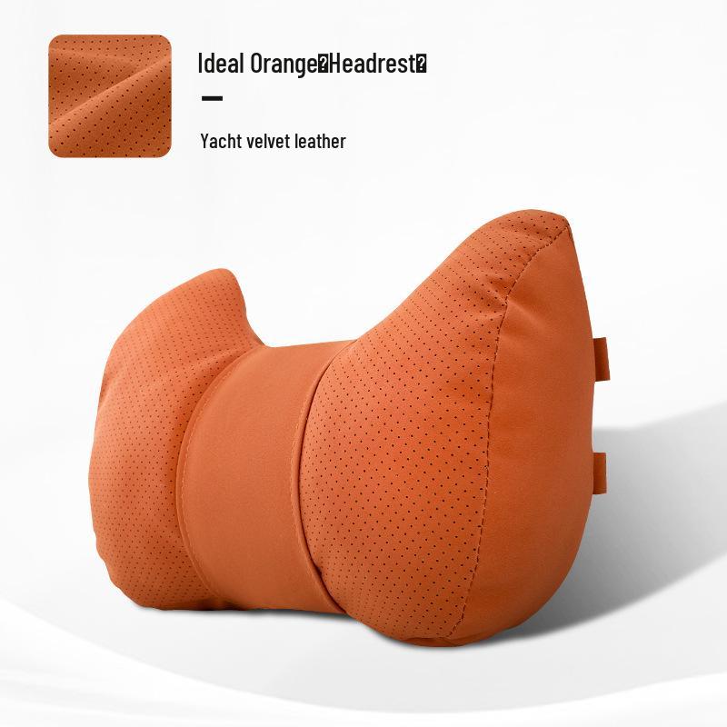 Car Headrest & Lumbar Support Pillow Set - 5-Piece Neck & Back Cushion for New Vehicles