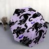 Cats, Purple- Automatic umbrella,Suitable for Men and Women, Travel, Daily Compact Umbrella, Outdoor Accessories,Gifts for Fashion Lovers0904b