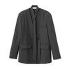 Trendy Oversized V-Neck Suit Coat for Women, Loose Fit Lazy Style V-Neck Suit Outerwear