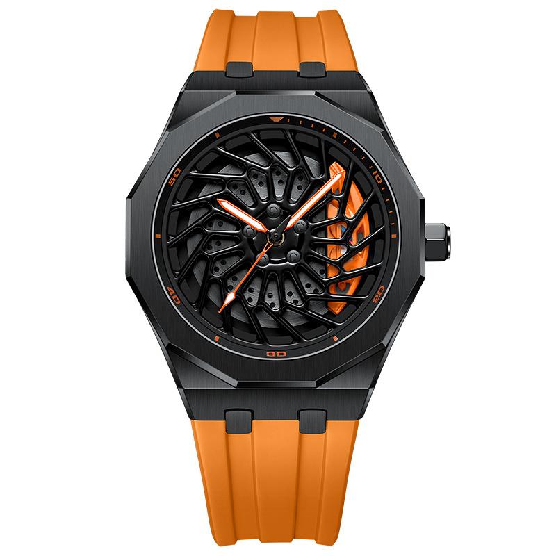 Часы SVJ Wheel Hub Мужские BWM I8 Модифицированная тема Ultra Run Светящиеся кварцевые гидравлические