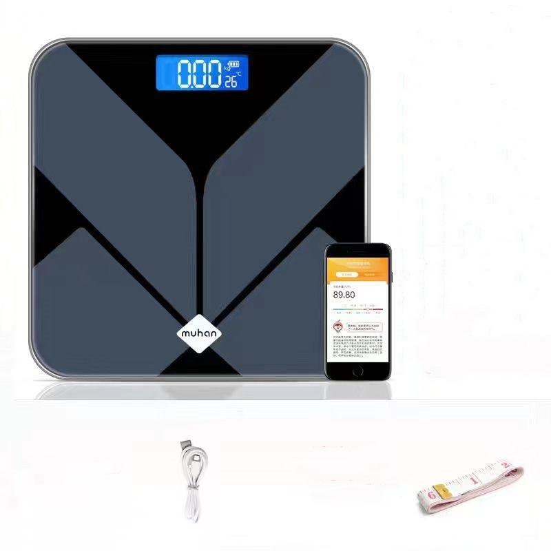 Весы для ванной комнаты, умные светодиодные цифровые весы для веса тела, электронный Bluetooth-совместимый анализатор состава жира Bmi, весы