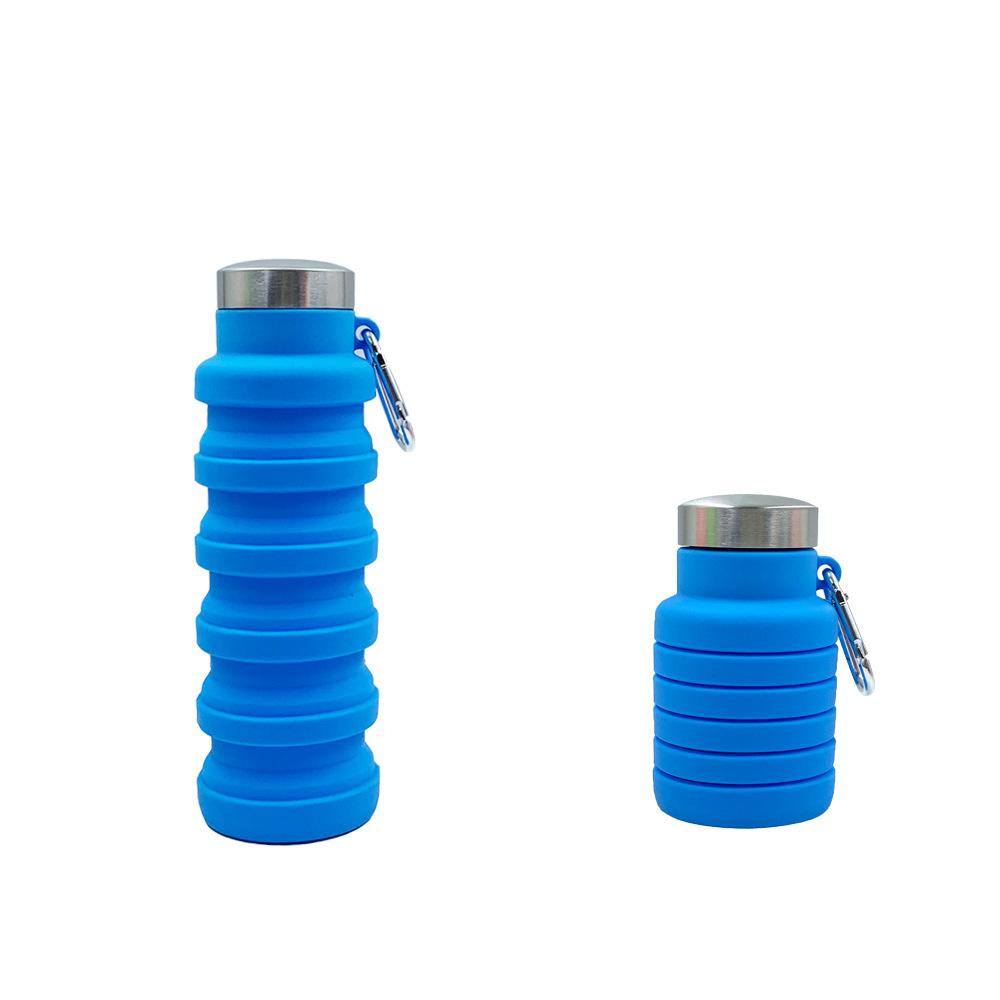 Creative Silicone Folding Water Bottle Outdoor Riding Sports Portable Water Bottle Small Capacity Silicone Adjustable Cup for Children