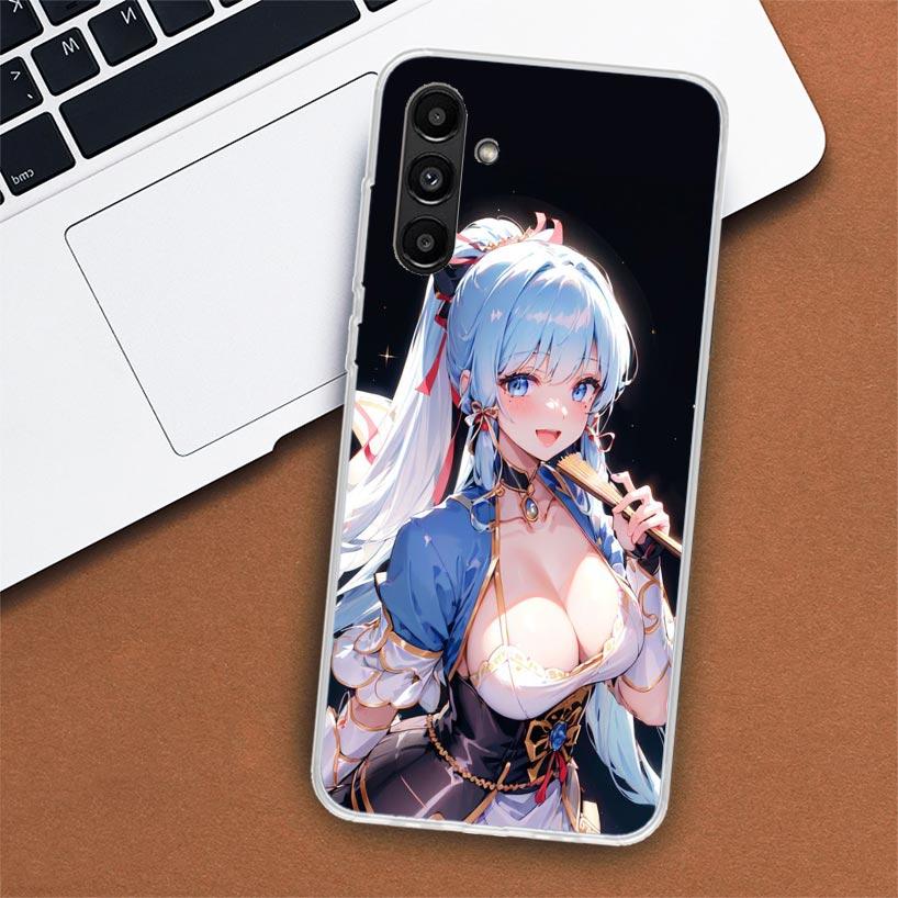 Чехол для телефона Genshin Impact Kamisato Ayaka для Samsung Galaxy A02S A12 A22 A32 A42 A52 A72 A51 A50S A71 A41 A31 A21S A70S A40 A30S