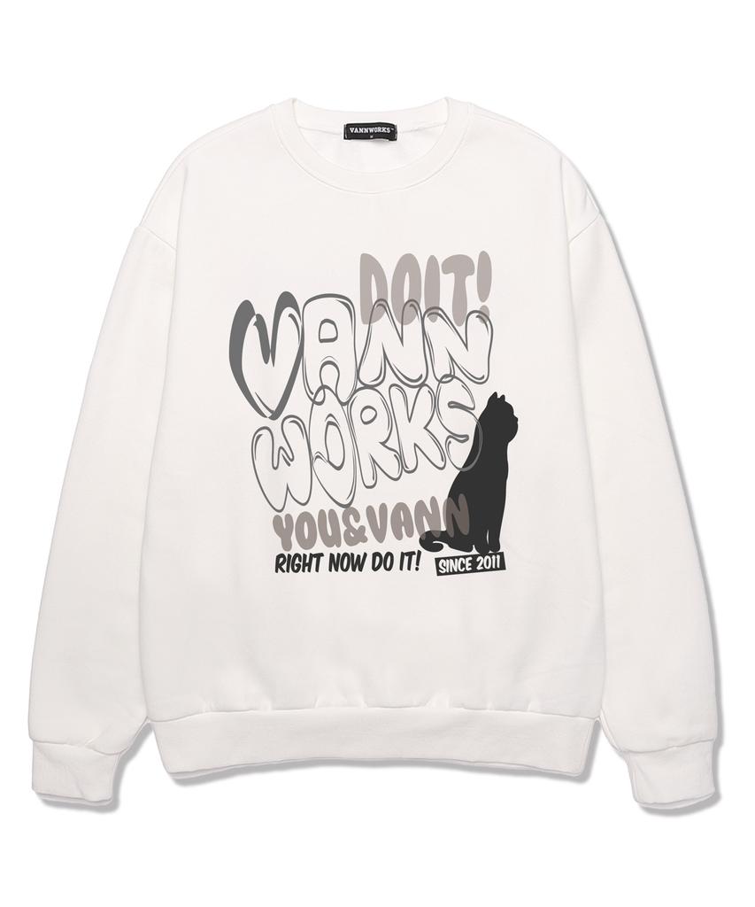 VANNWORKS Ballon Oversized Sweatshirt (Vls0093) White