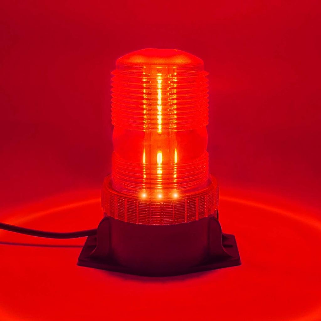 12-24V 48V 60V 80V 30 LED High Power Emergency Warning Flash Strobe Light Beacon for Forklift Truck School Bus Amber Blue Red
