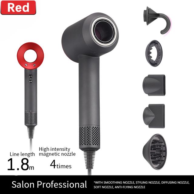 Новый профессиональный фен с насадкой для разглаживания волос, премиальный ионный фен HD08, многофункциональный инструмент для укладки салонного типа, CDN