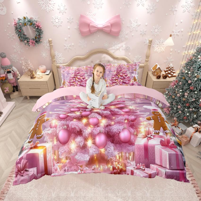 Комплект пододеяльника Homewish Kawaii Пряничный человечек, Комплект пододеяльника Пряничный домик, Десертный радужный комплект постельного белья для девочки, мальчика