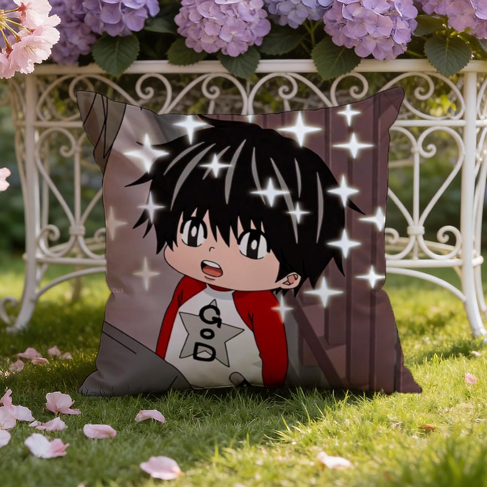 K-Kotaro Lives Alone Cushion Cover Home & Car Dual-Scene Pillow Cover: Reversible for Premium Comfort