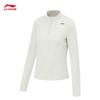 Li-Ning Женский спортивный топ с высоким воротником, длинным рукавом и флисовой подкладкой