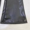 2024 Winter High Waist Black Shiny PU Leather Flared Pants for Women