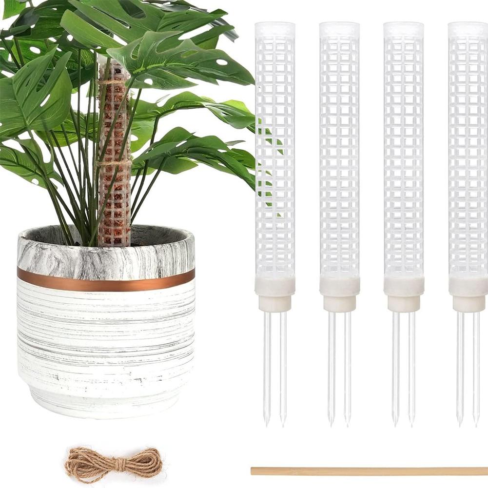 Моховые опоры для растений Пластиковые прозрачные многоразовые комнатные горшечные палки для выращивания вьющихся растений для роста вверх для сада