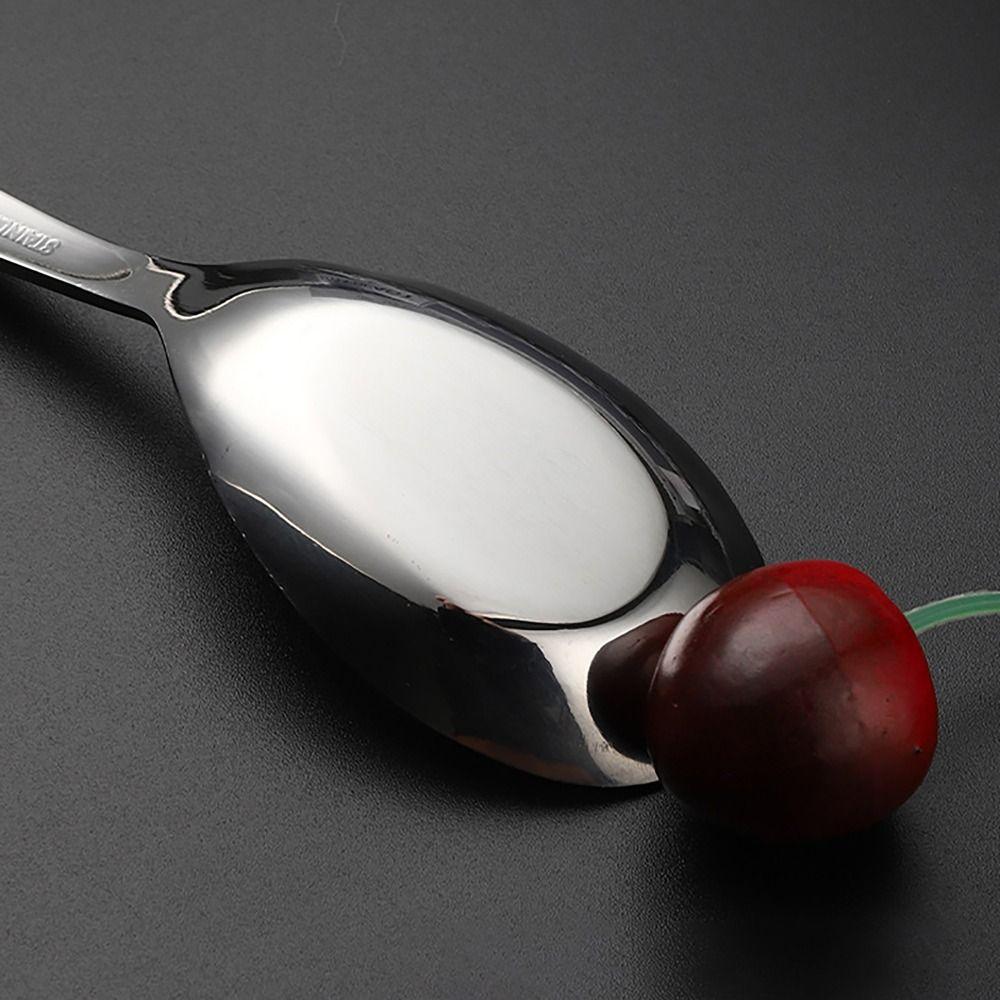 S/M/L Stirring Spoon FU Character Coffee Spoon Portable Dessert Spoon for Kitchen Tools