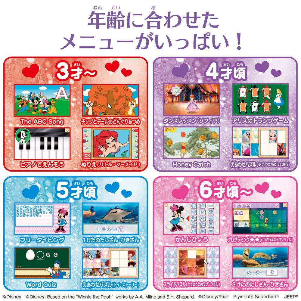 Bandai Disney & Pixar Characters Learning My Sweet Computer (Target Age: 3 Years Old and Above)