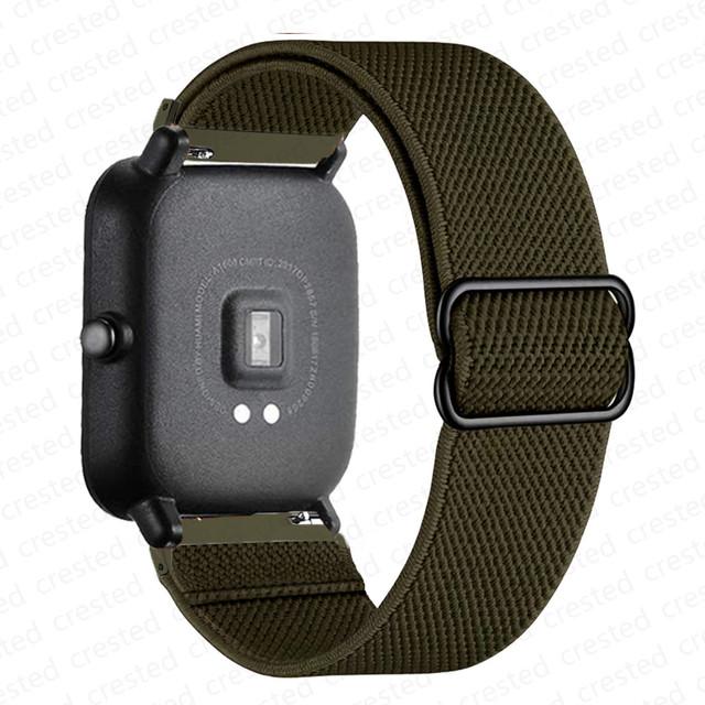 Нейлоновый ремешок Для Amazfit GTS 4/2/2e/3/GTS2 Mini/GTR/4/3/Pro/GTR2/stratos Браслет ремешок Amazfit bip 6 5 3 20мм/22мм Ремешки для часов