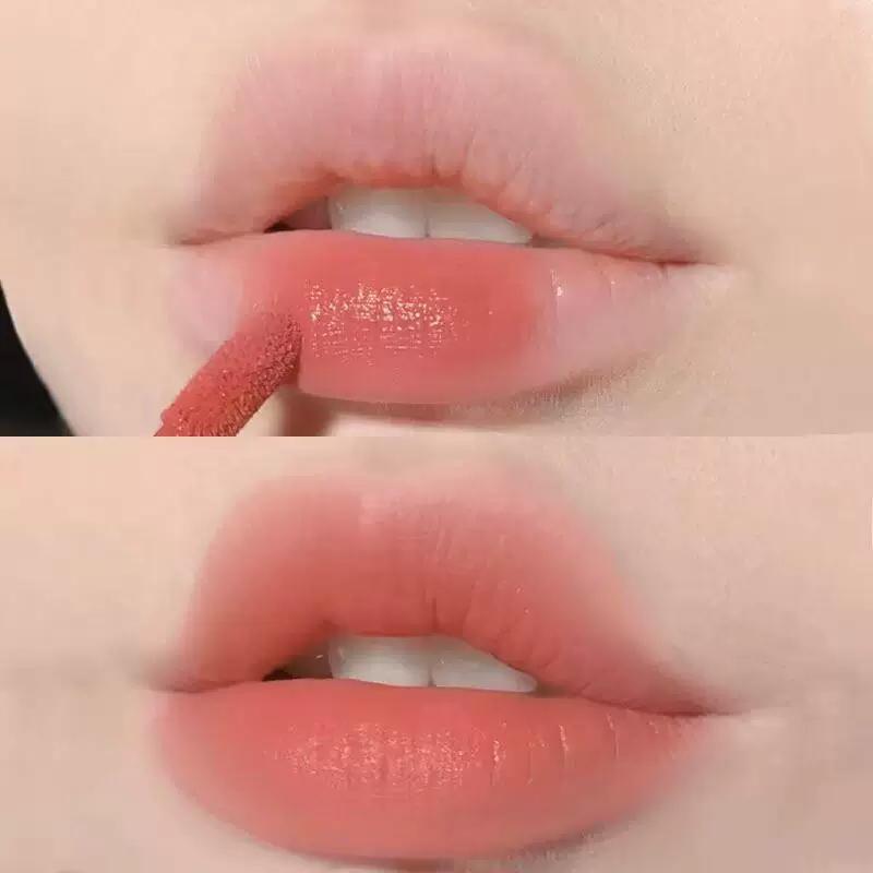 Lip Lacquer Matte Finish Pure Desire Style Fake Plain Face Light Color White Lip Mud No Stain on Cup Student Cheap Lipstick Genuine Goods