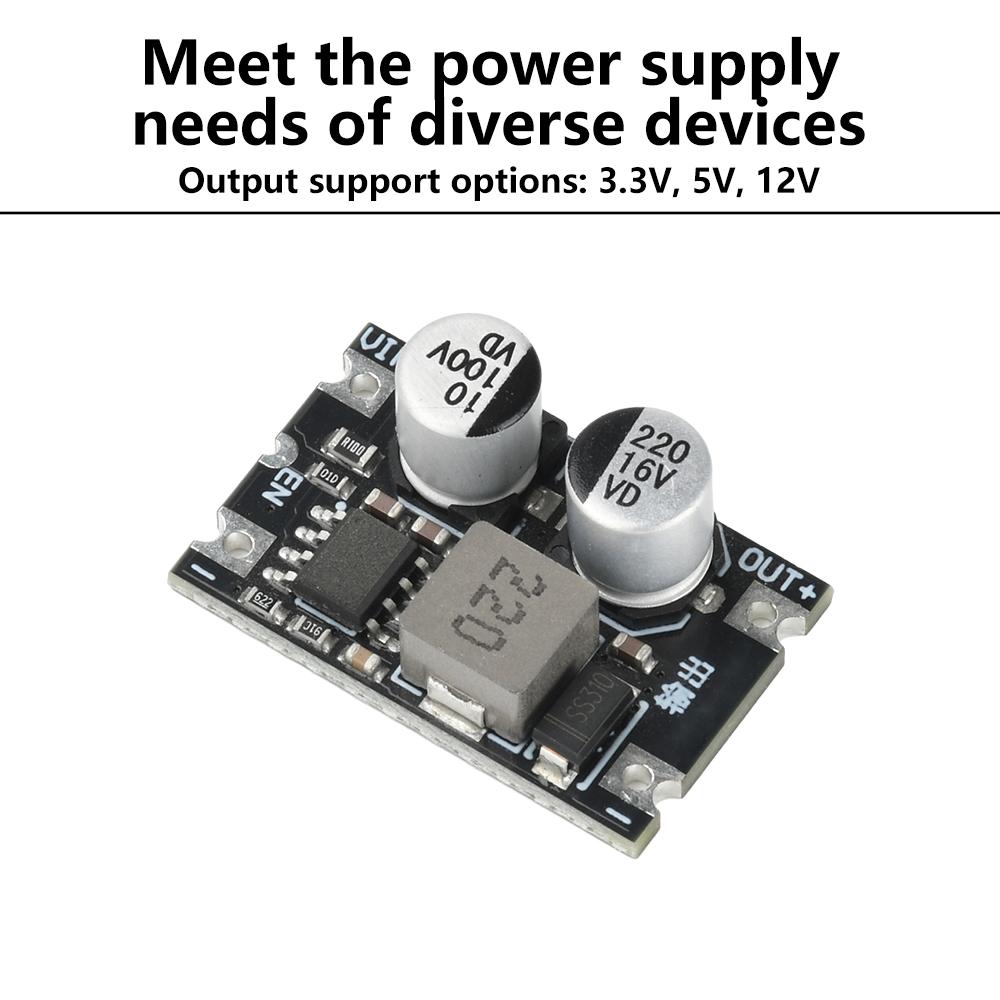 DC 6-80V to 3.3V5V12V1.2A Output High Power DC Power Supply Module Low Ripple High Conversion