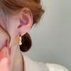 Необычные серьги-кольца с плиссировкой, модные и простые серьги в металлическом стиле, легкая роскошь, ощущение высокого класса, универсальные серьги, женские