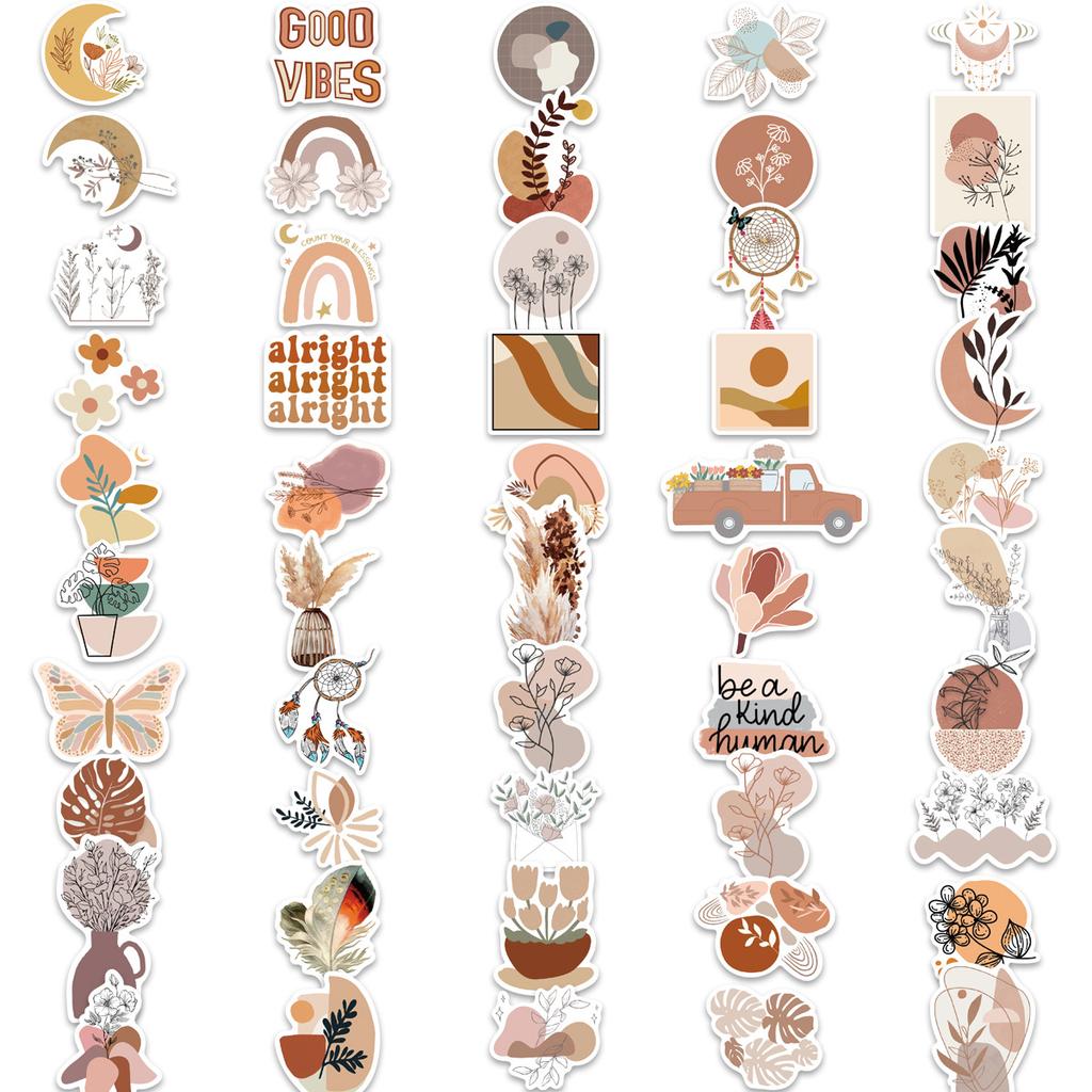 200 Bohemian Graffiti Stickers Suitcase Guitar No Glue Waterproof Stickers