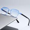 Women Anti-Blue Light Reading Glasses Multifocal Photochromic Reading Glasses Near Far Eyewear Sports Farsight Eyeglass +4.0