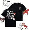 Sanrio 2026 Лето Комикс Форма Хелло Китти Изображение 100% Хлопок Повседневная Футболка Взрослый Дети Родитель-Ребенок Топ Домашняя Одежда Y2k
