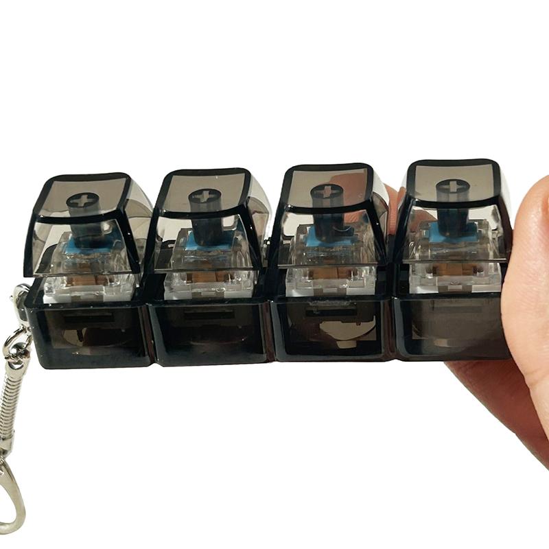 4/9 Клавиш Механический Тестер Осей Клавиатуры Светодиодная Клавиатура Клавиша Игрушка Снятие Стресса DIY Непоседа Кнопка Клавиша Клавиша Непоседа Брелок Игрушки Подарок