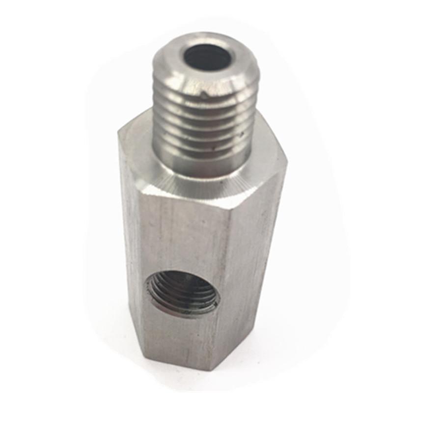 Тройник датчика давления масла 1/8" NPT - адаптер M12X1.5, линия подачи масла для турбины, манометр
